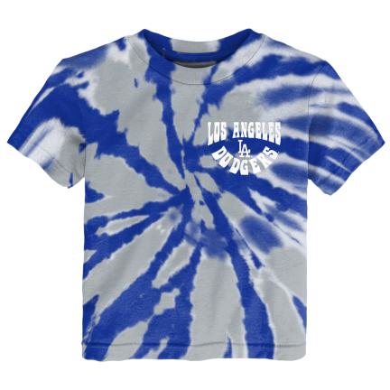 LOS ANGELES DODGERS CAMISETA CON TIE DYE PARA NIÑO CON BANDERÍN