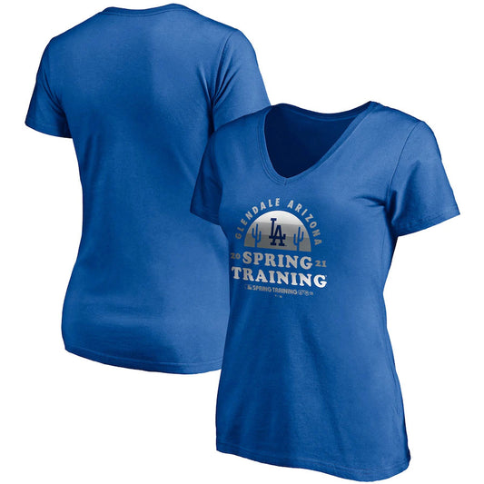 CAMISETA DE ENTRENAMIENTO DE PRIMAVERA 2021 PARA MUJER LOS ANGELES DODGERS