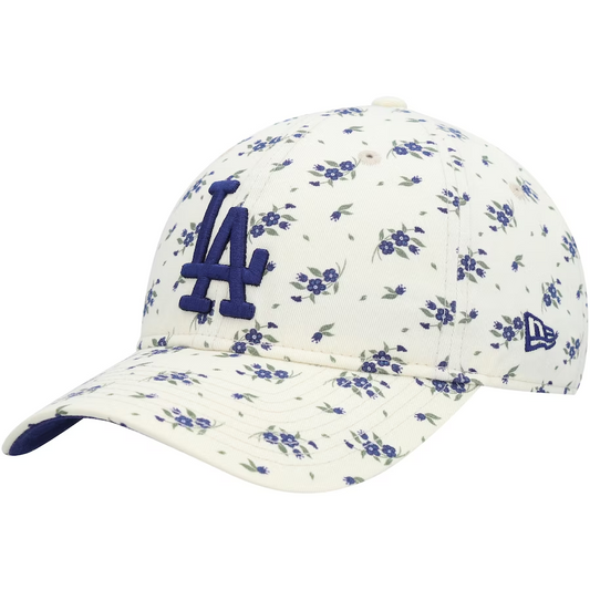 LOS ANGELES DODGERS WOMEN'S BLOOM 9TWENTY ADJUSTABLE HAT - CREAM