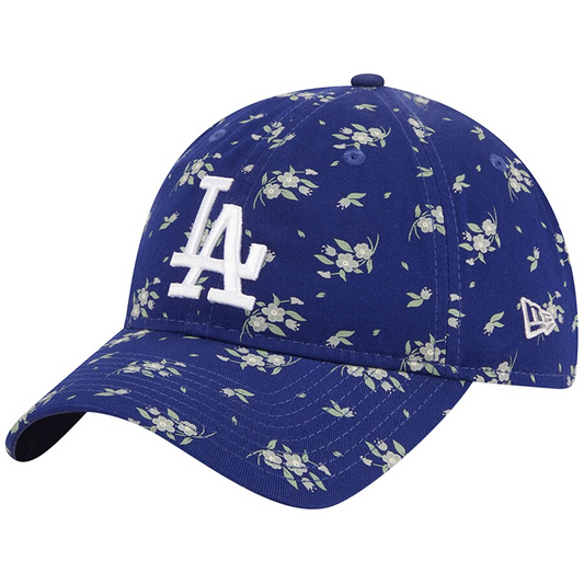 LOS ANGELES DODGERS WOMEN'S BLOOM 9TWENTY ADJUSTABLE HAT - BLUE