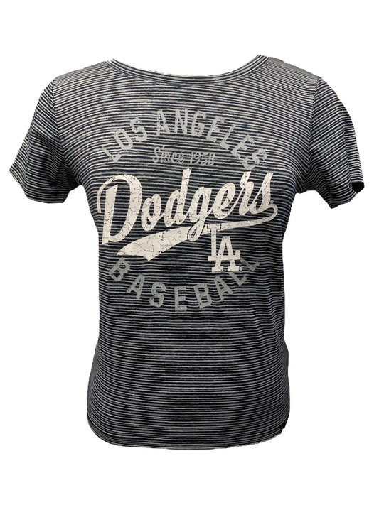 LOS ANGELES DODGERS WOMEN'S DISTRESSED LINE TEE