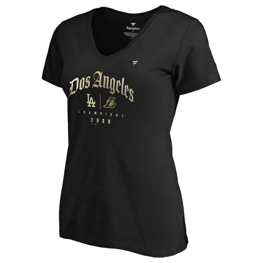 LOS ANGELES DODGERS WOMEN'S DOS ANGELES T-SHIRT