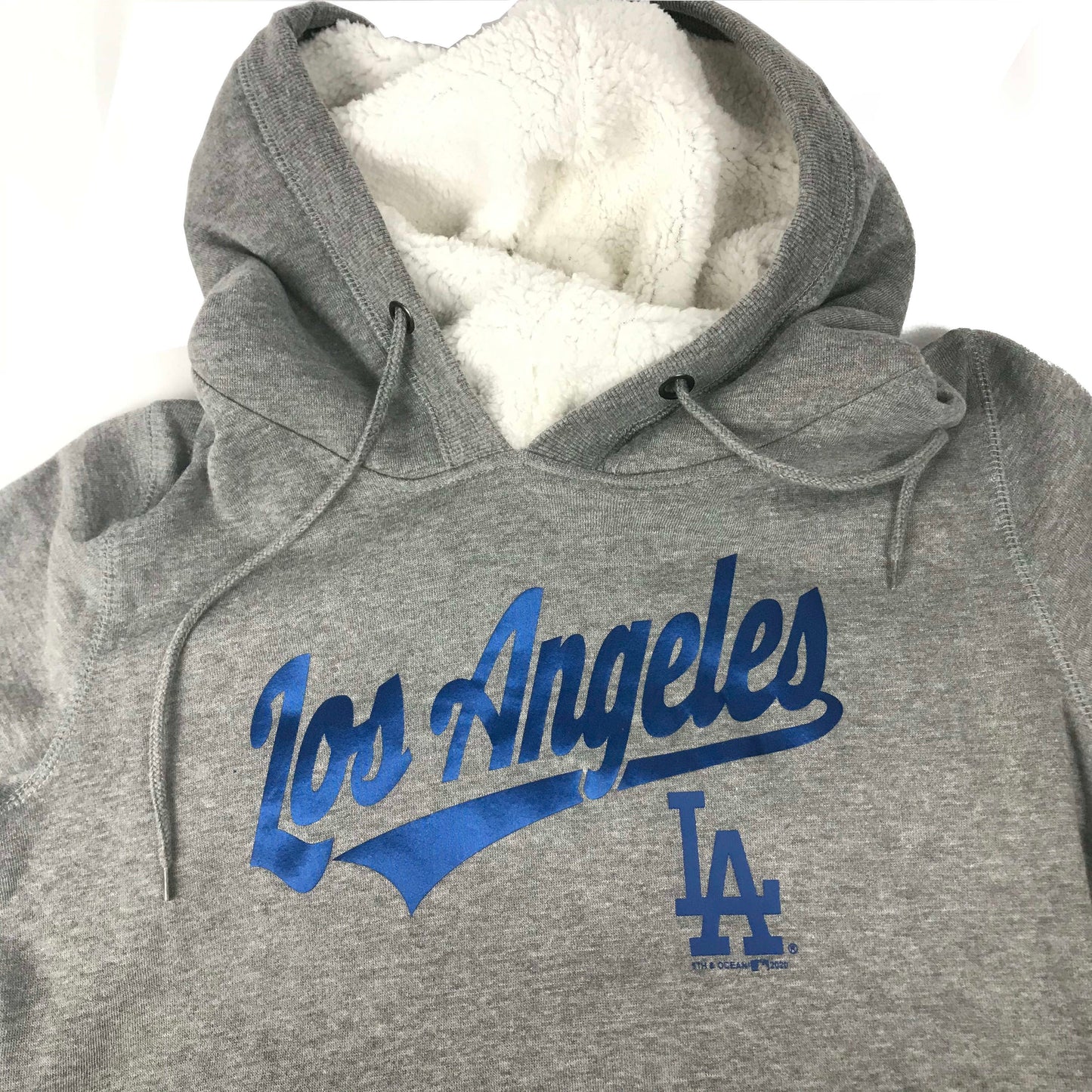 LOS ANGELES DODGERS WOMEN'S FOIL CITY NAME HOODIE SWEATER