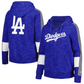 SUDADERA CON CAPUCHA Y CREMALLERA COLOR BLOCK PARA MUJER LOS ANGELES DODGERS