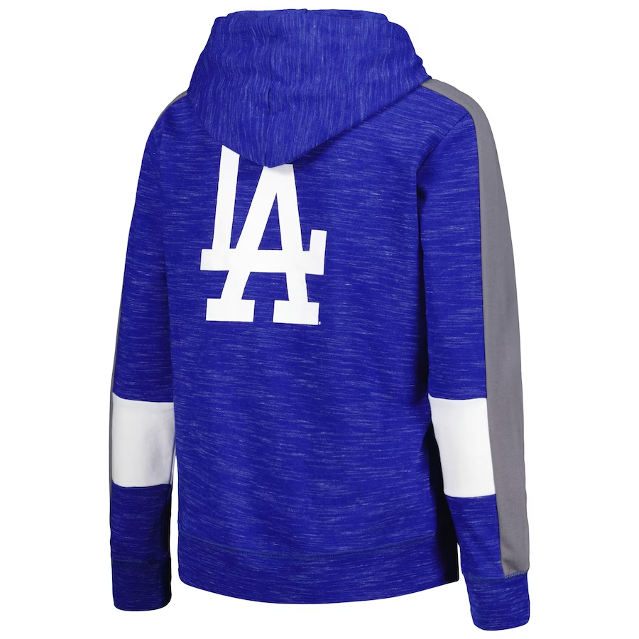 SUDADERA CON CAPUCHA Y CREMALLERA COLOR BLOCK PARA MUJER LOS ANGELES DODGERS