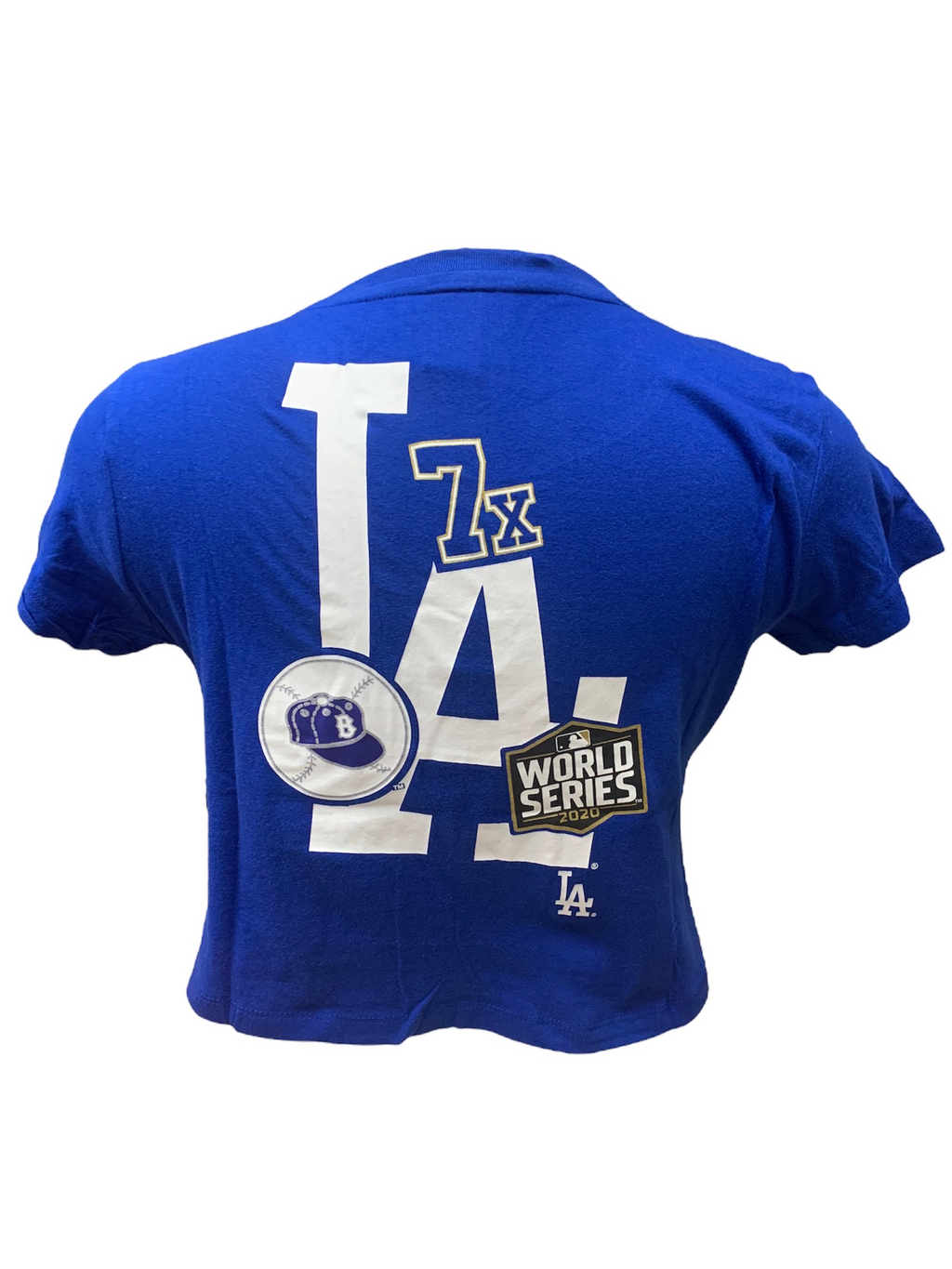 LOS ANGELES DODGERS WOMEN'S HISTORIC CHAMPS CROP TOP
