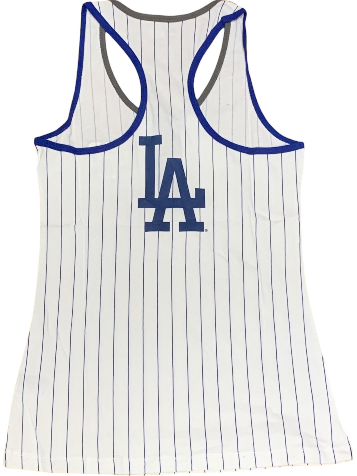 LOS ANGELES DODGERS WOMEN'S HOMEPLATE PINSTRIPE TANK TOP