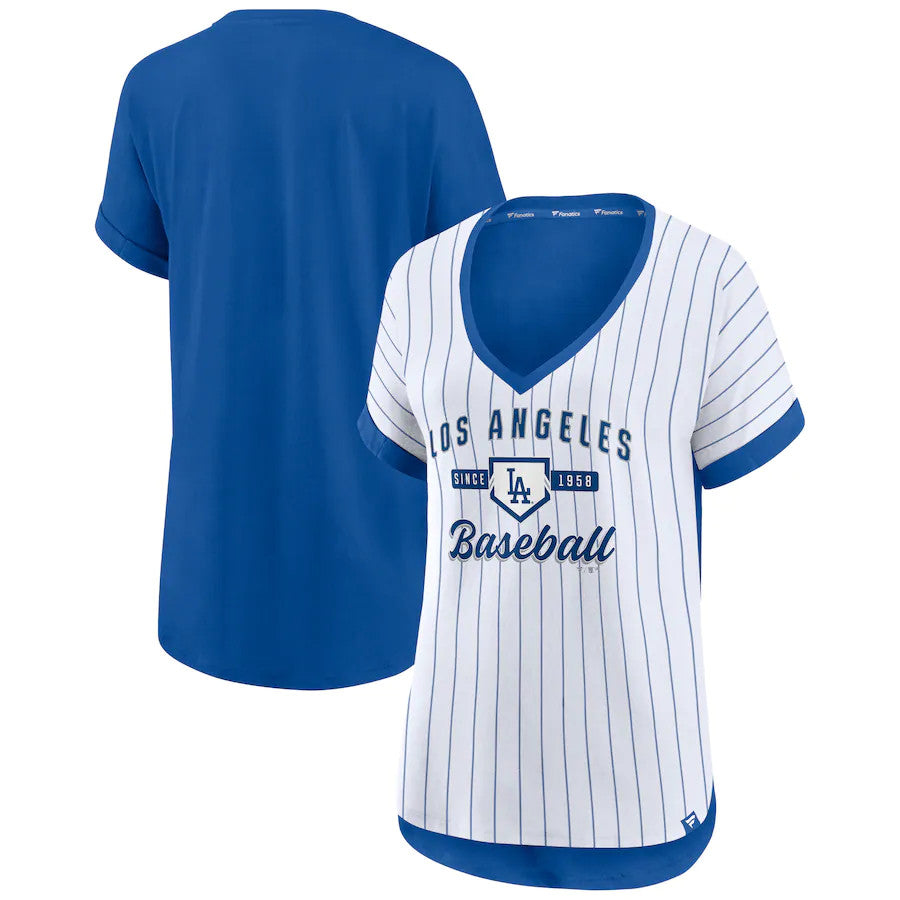 LOS ANGELES DODGERS MUJER ICONIC BIBLEND NOISE CAMISETA A RAYAS