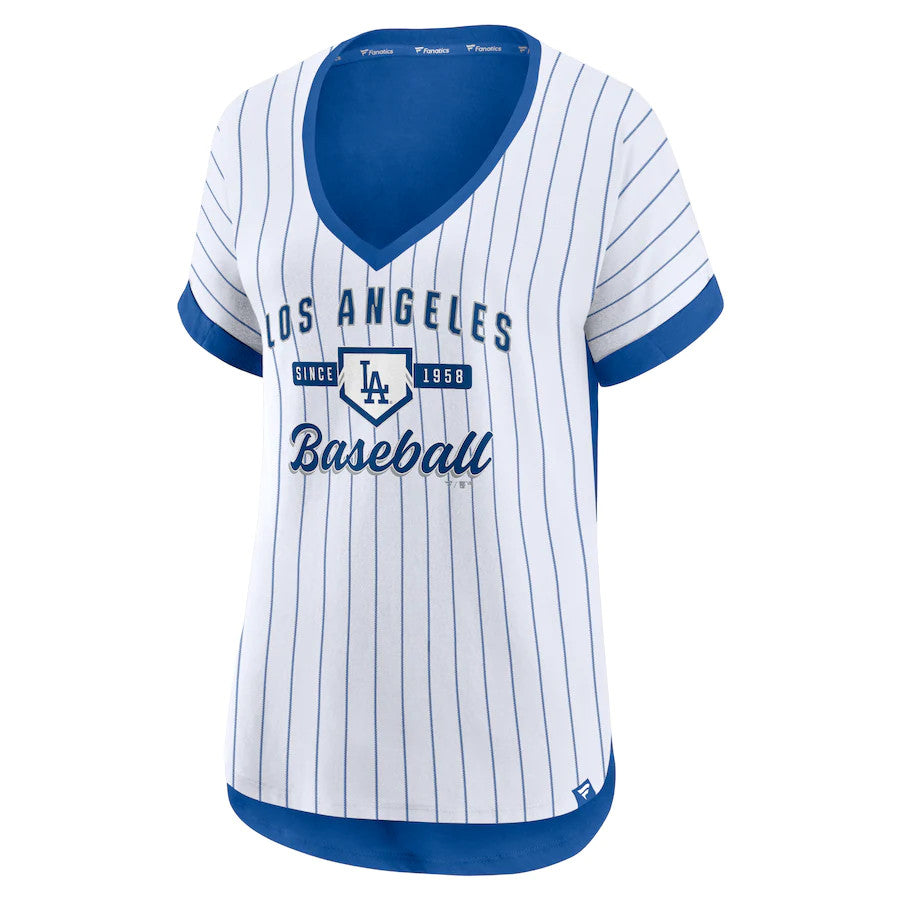LOS ANGELES DODGERS MUJER ICONIC BIBLEND NOISE CAMISETA A RAYAS