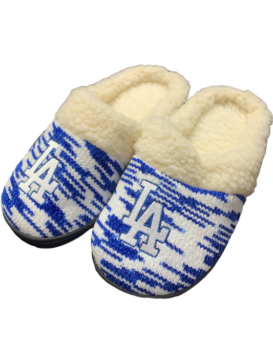 LOS ANGELES DODGERS WOMEN'S SHERPA LINED SLIPPERS