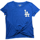 CAMISETA DE MUJER CON NUDO DELANTERO ESTAMPADO LOS ANGELES DODGERS