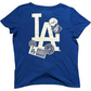 CAMISETA DE MUJER CON NUDO DELANTERO ESTAMPADO LOS ANGELES DODGERS