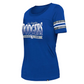 CAMISETA DE RAYAS DEL EQUIPO DE MUJER LOS ANGELES DODGERS