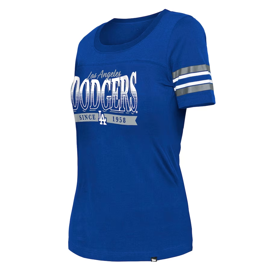 LOS ANGELES DODGERS WOMEN'S TEAM STRIPE T-SHIRT