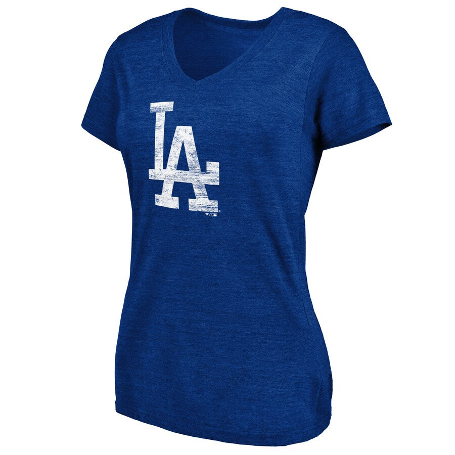 LOS ANGELES DODGERS WOMEN'S WEATHERED LOGO T-SHIRT