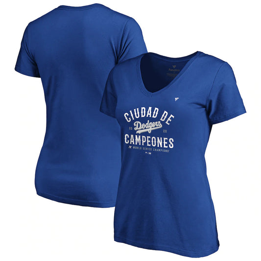 LOS ANGELES DODGERS WOMEN'S WORLD SERIES CHAMPS CIUDAD T-SHIRT