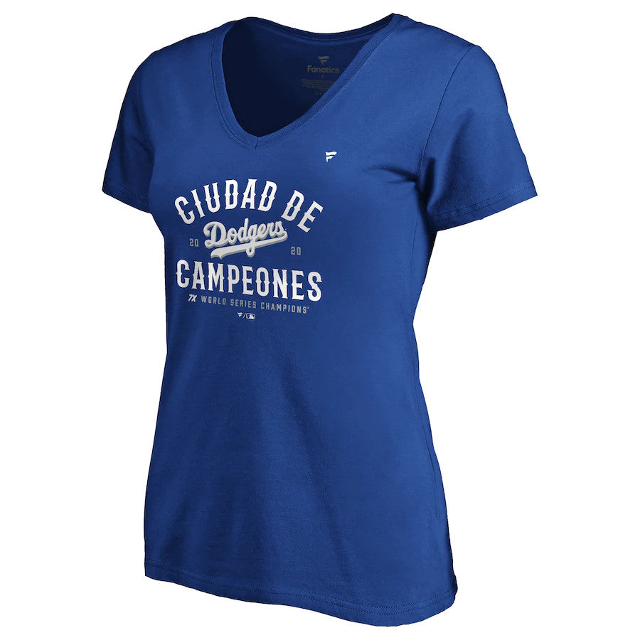 LOS ANGELES DODGERS WOMEN'S WORLD SERIES CHAMPS CIUDAD T-SHIRT
