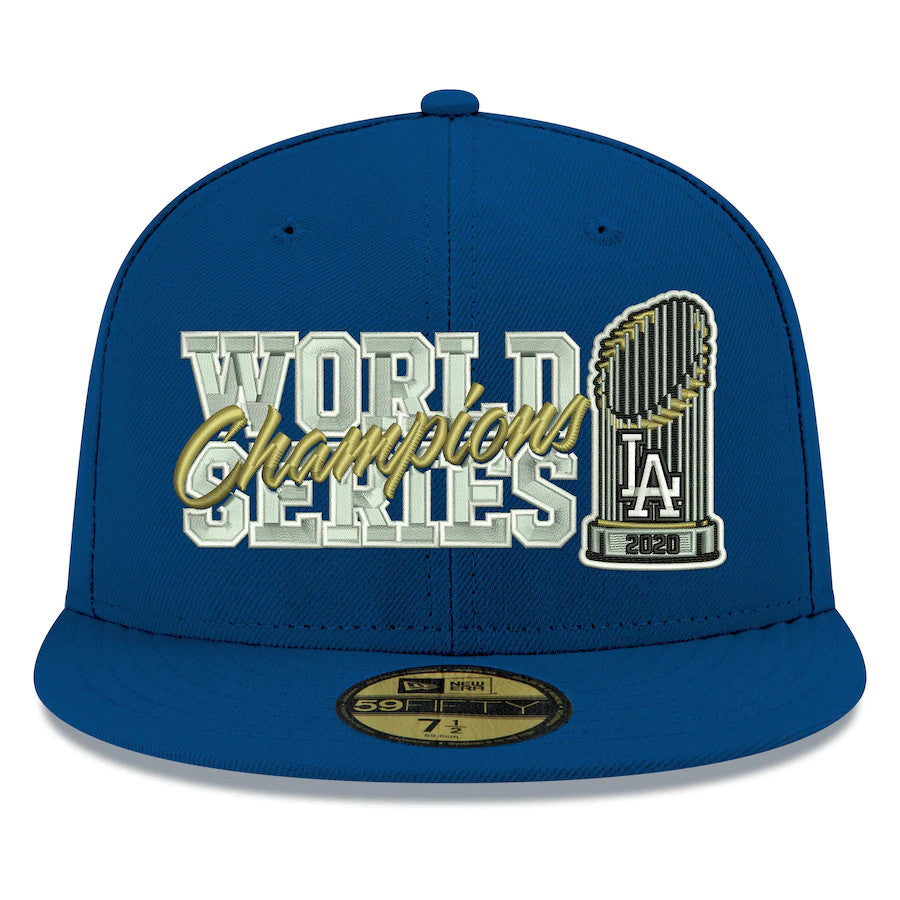 LOS ANGELES DODGERS WORLD SERIES CHAMPS TROPHY 59FIFTY FITTED