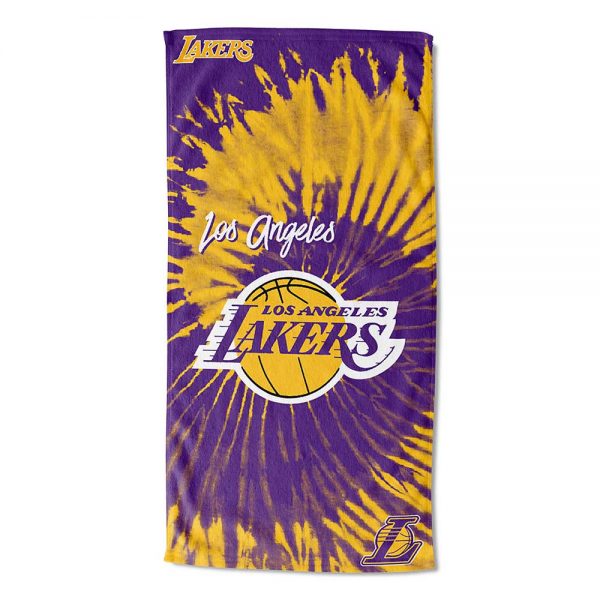 TOALLA DE PLAYA LOS ANGELES LAKERS 30X60 PSICODÉLICA