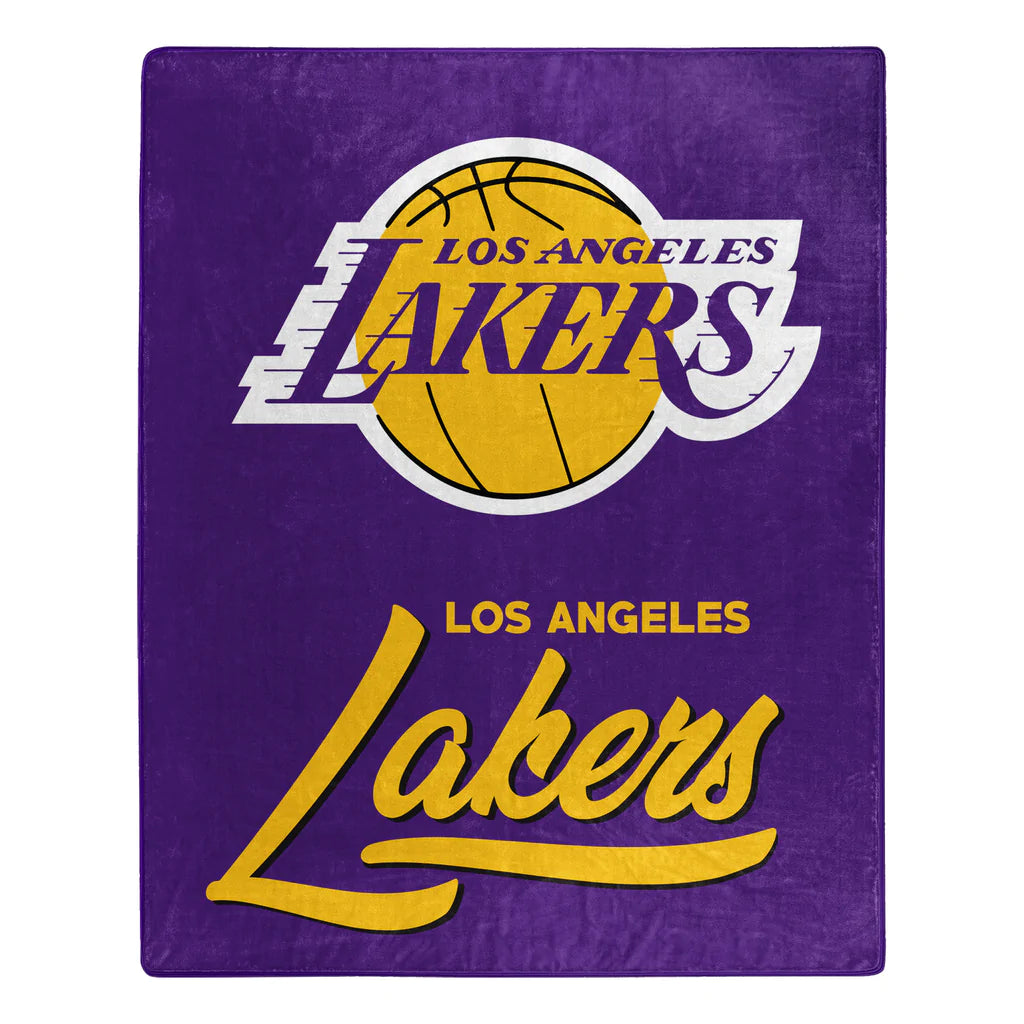 LOS ANGELES LAKERS SIGNATURE 50"X60" RASCHEL THROW BLANKET