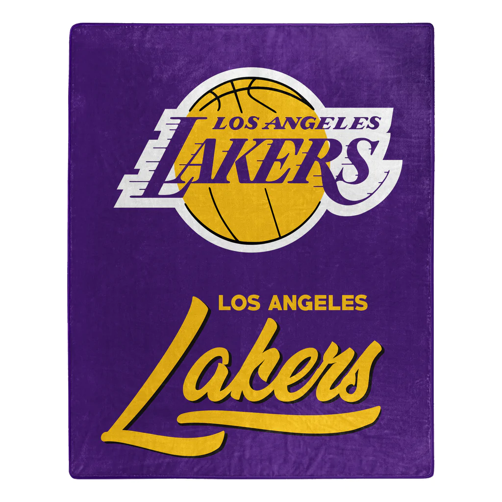 LOS ANGELES LAKERS SIGNATURE 50"X60" RASCHEL THROW BLANKET