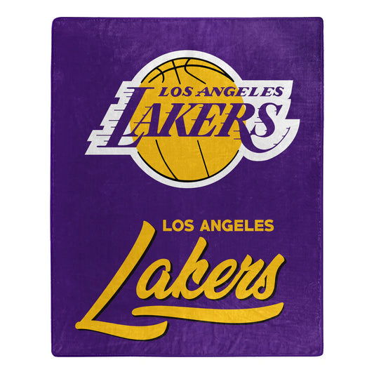 LOS ANGELES LAKERS SIGNATURE 50"X60" RASCHEL THROW BLANKET