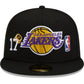 LOS ANGELES LAKERS CUENTAN LOS ANILLOS 59FIFTY EQUIPADO
