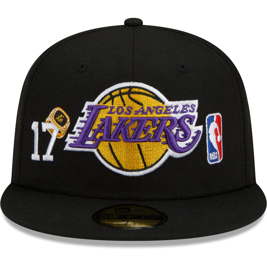 LOS ANGELES LAKERS COUNT THE RINGS 59FIFTY FITTED