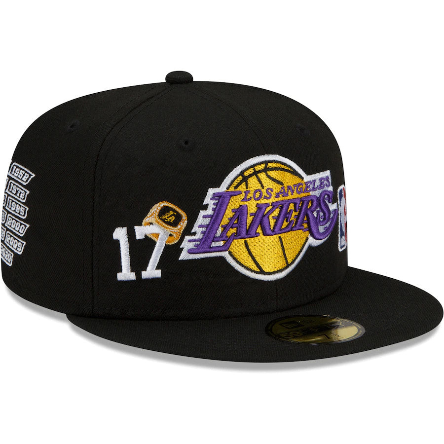 LOS ANGELES LAKERS COUNT THE RINGS 59FIFTY FITTED