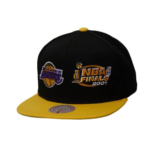 LOS ANGELES LAKERS DUAL WHAMMY 2001 FINALS SNAPBACK