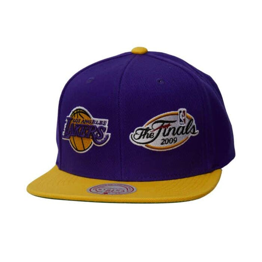 LOS ANGELES LAKERS DUAL WHAMMY 2009 FINALS SNAPBACK