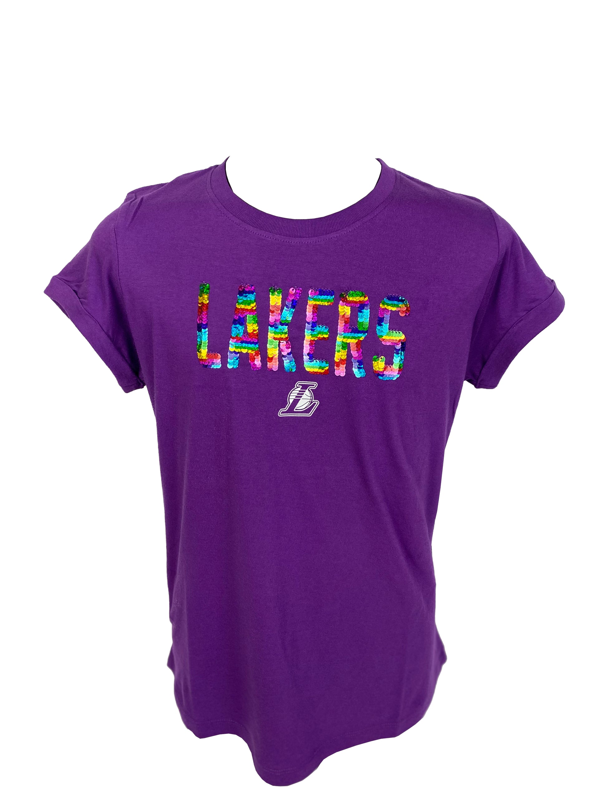 FIFTH&OCEAN Los Angeles Lakers Girls Sequins T-Shirt 20 / 10/12