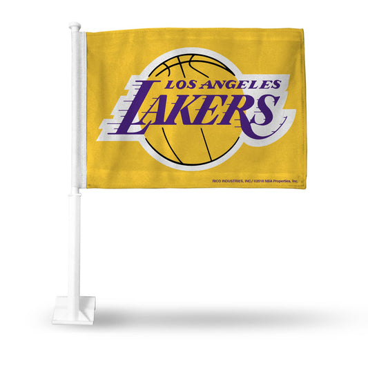 LOS ANGELES LAKERS GOLD CAR FLAG