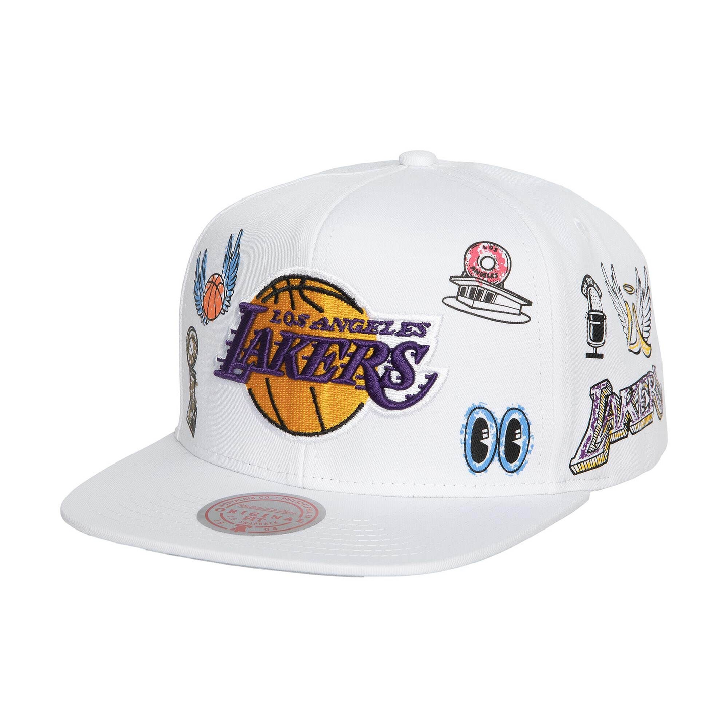 GORRA DE LOS ANGELES LAKERS DIBUJADA A MANO