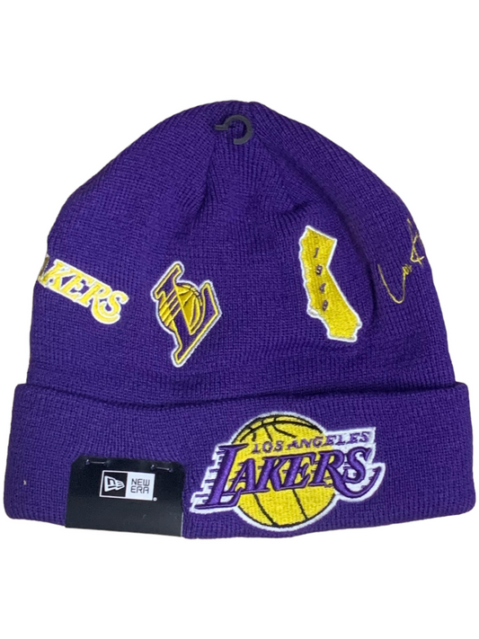 LOS ANGELES LAKERS IDENTITY KNIT BEANIE HAT
