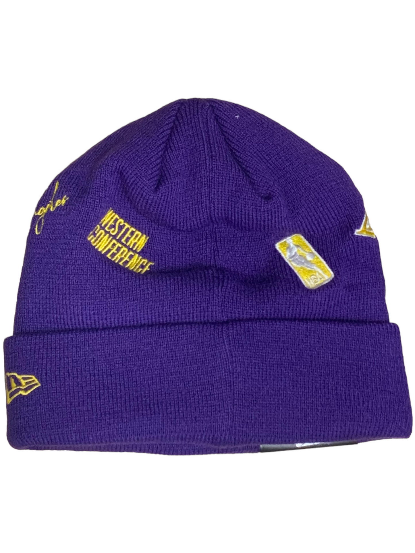 LOS ANGELES LAKERS IDENTITY KNIT BEANIE HAT