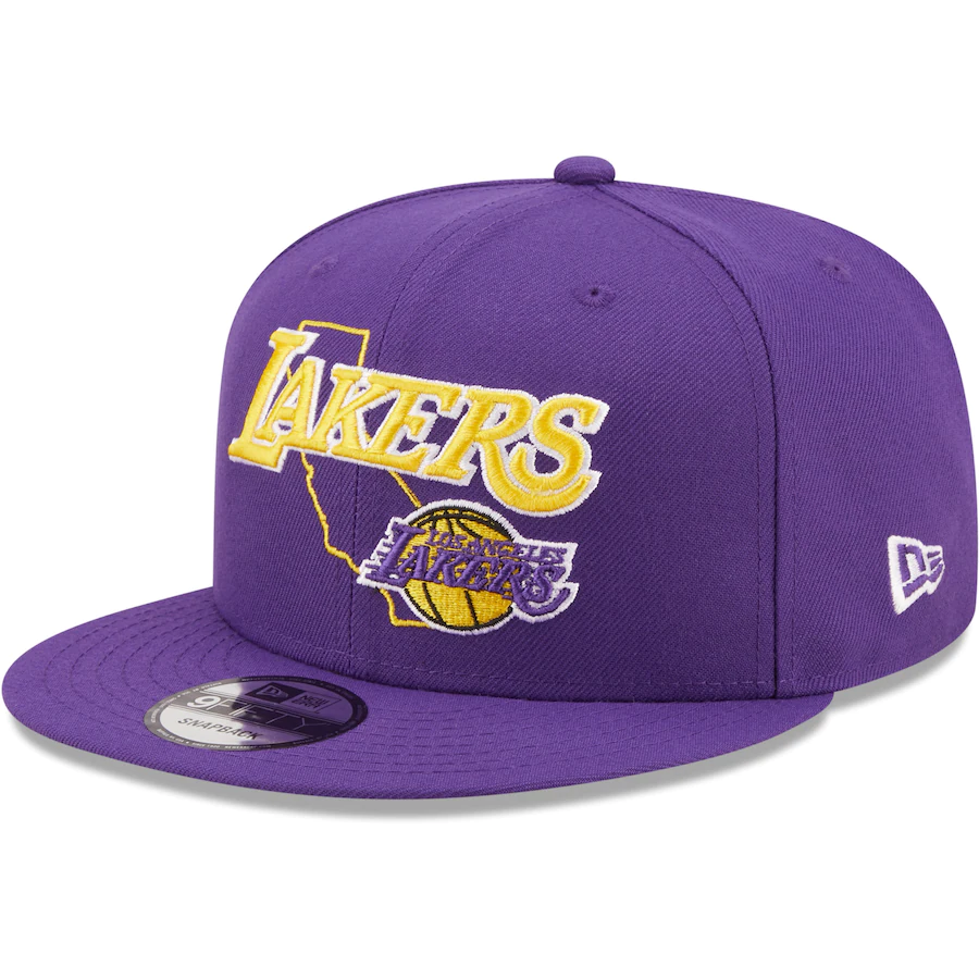 GORRA SNAPBACK LOGO ESTADO 950 LOS ANGELES LAKERS