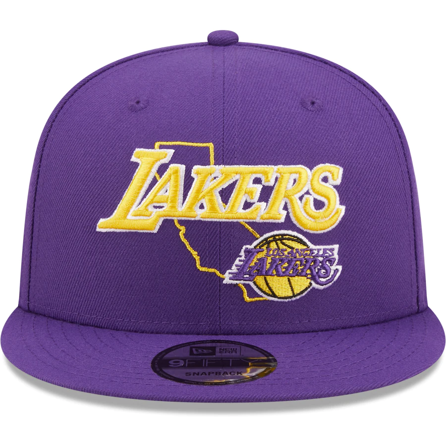 LOS ANGELES LAKERS LOGO STATE 950 SNAPBACK HAT