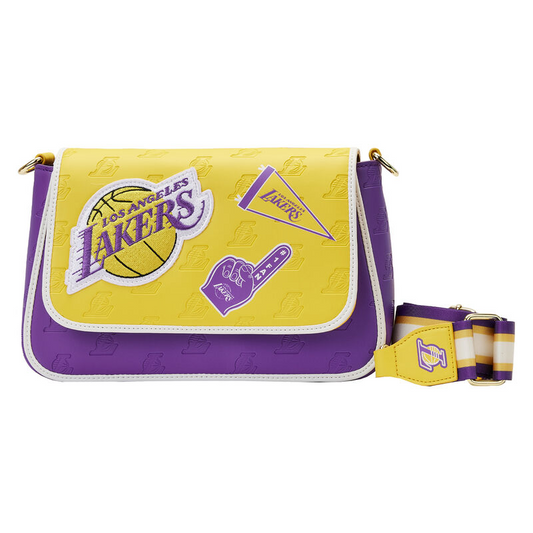 LOS ANGELES LAKERS LOUNGEFLY CROSSBODY BAG