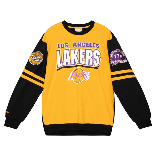 LOS ANGELES LAKERS MEN'S ALL OVER CREWNECK SWEATSHIRT 2.0