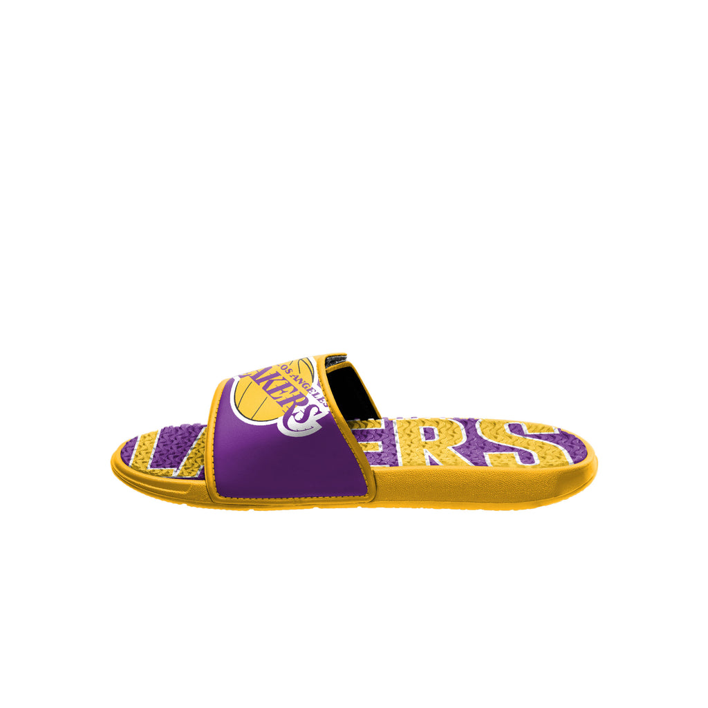 LOS ANGELES LAKERS MEN'S BIG LOGO GEL SLIDE