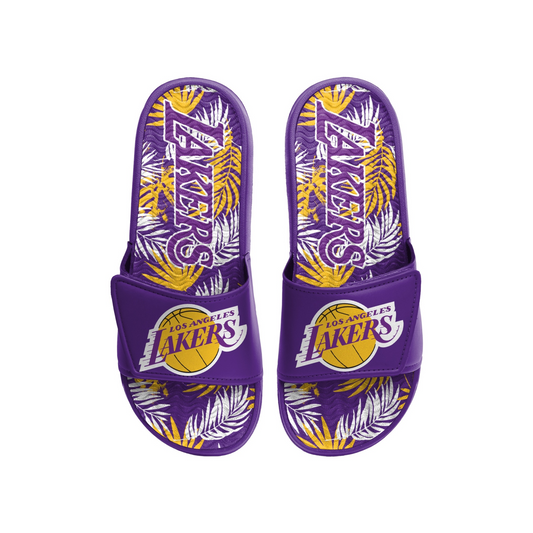 LOS ANGELES LAKERS MEN'S FLORAL GEL SLIDES