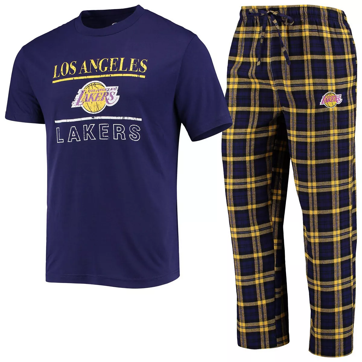 LOS ANGELES LAKERS MEN'S LODGE PAJAMA PANT SET