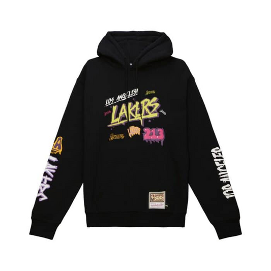 LOS ANGELES LAKERS MEN'S SLAP STICKER HOODIE SWEATSHIRT