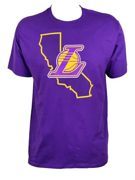LOS ANGELES LAKERS MEN'S STATE SHAPED T-SHIRT