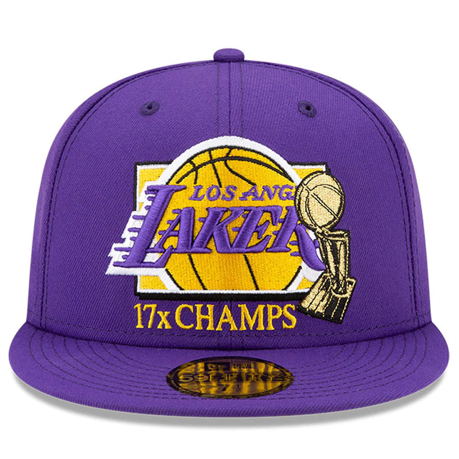 LOS ANGELES LAKERS MULTI CHAMPS 59FIFTY FITTED