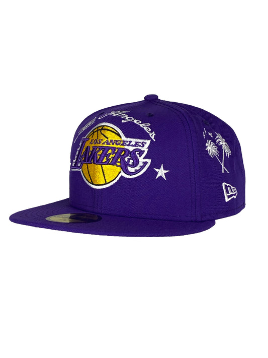 LOS ANGELES LAKERS STARRY 59FIFTY FITTED