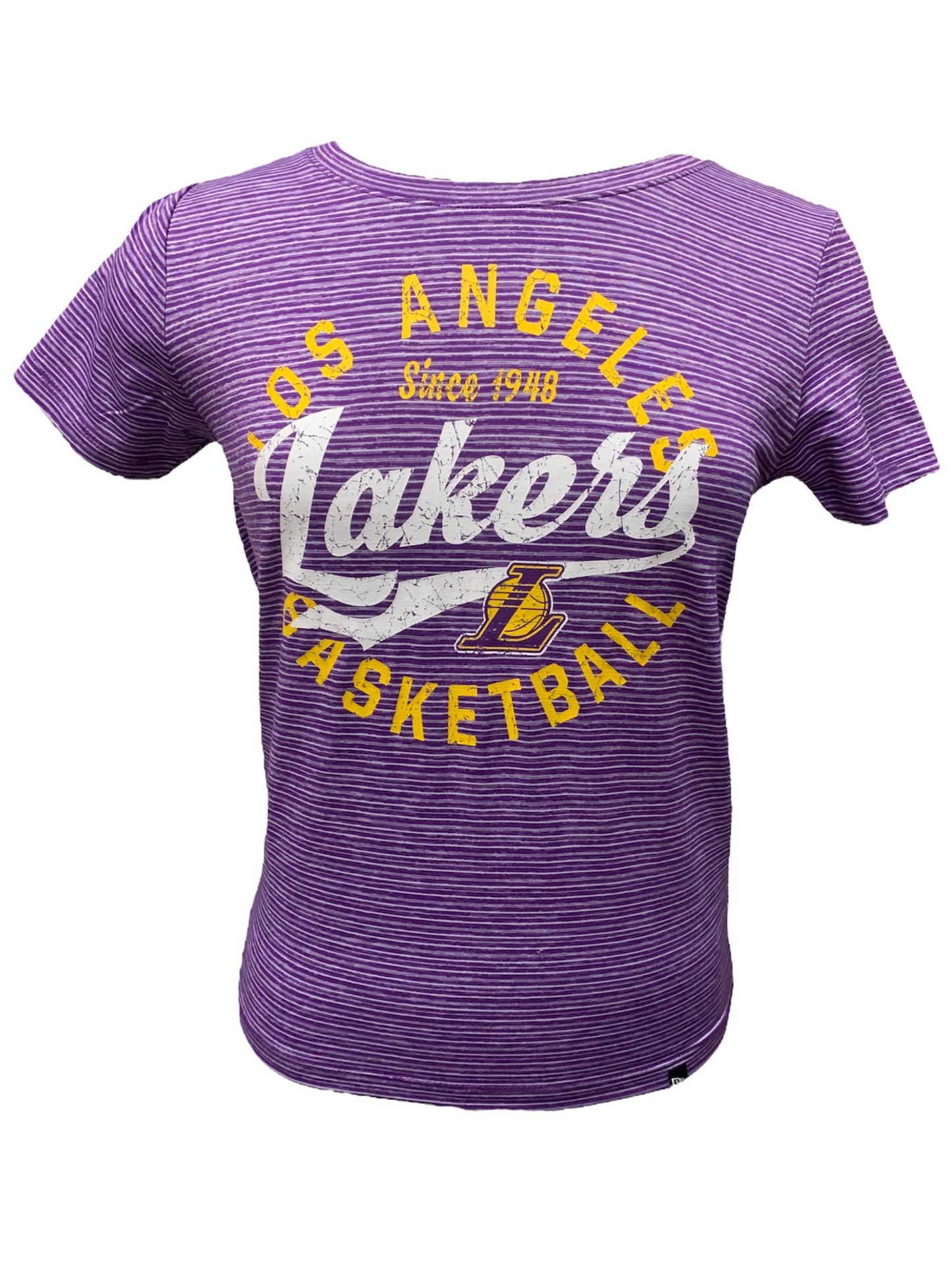 CAMISETA MUJER LÍNEA DESGASTADA LOS ANGELES LAKERS