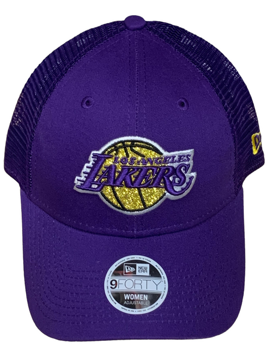 LOS ANGELES LAKERS WOMEN'S LOGO SPARKLE 9FORTY ADJUSTABLE SNAP HAT