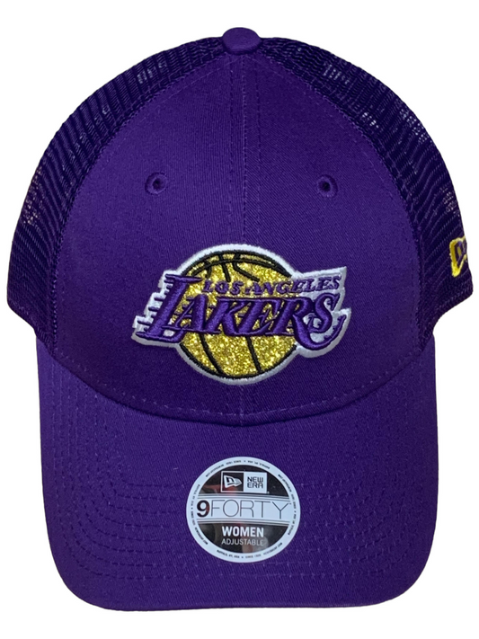 GORRA AJUSTABLE A PRESIÓN CON LOGO DE MUJER LOS ANGELES LAKERS SPARKLE 9FORTY